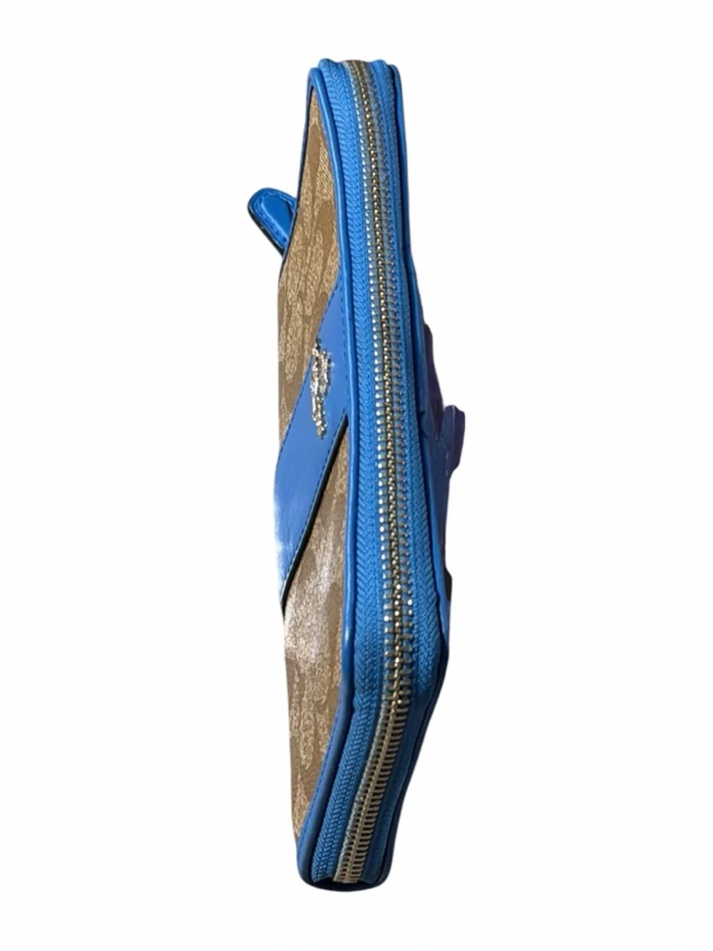 Coach Accordion Zip Wallet in Colorblock Signature Canvas